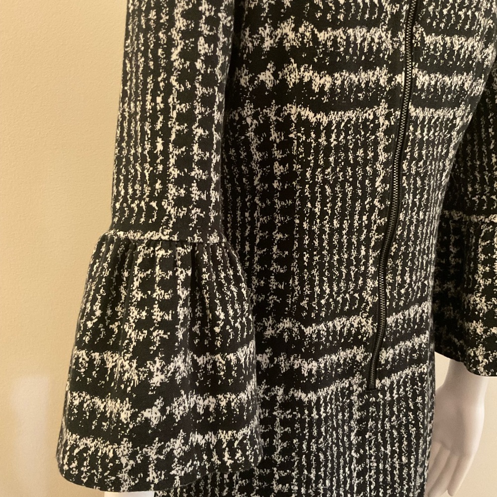 Talbots Stretch Knit Houndstooth Shift Dress~Size… - image 5